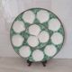 Ceramic scallop serving dish / Barbotine