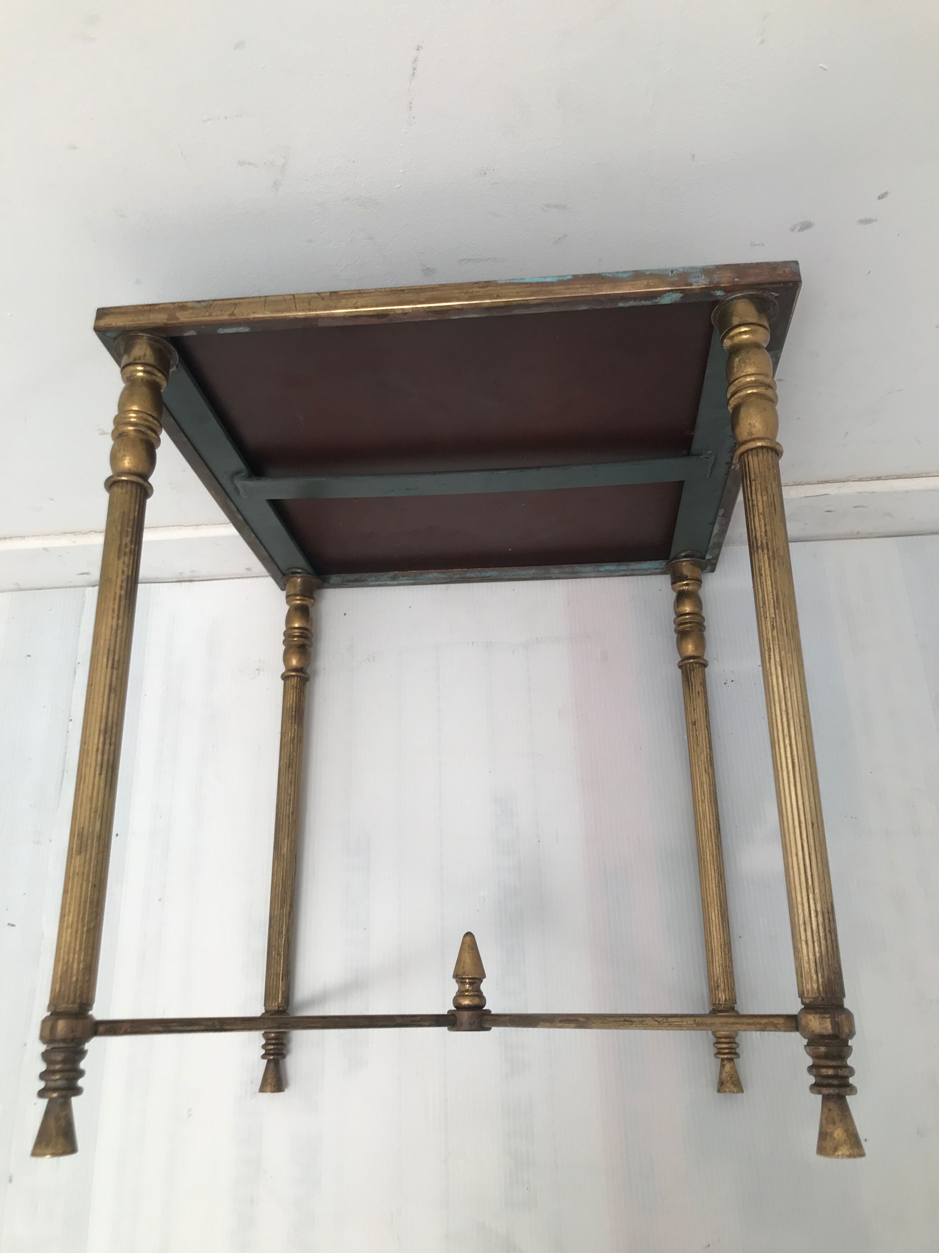 Tables with floorless smoked glass tray 50-60 years
