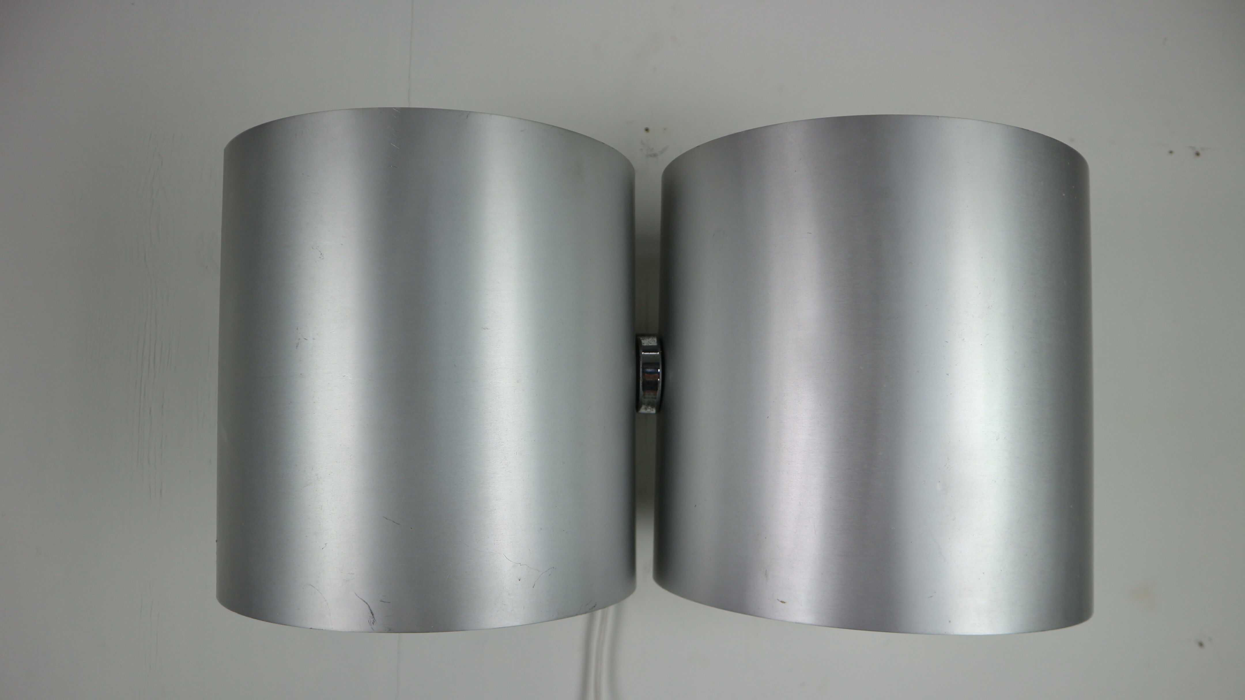 Giuliano Cesari Silver Wall Adjustable Lamp for Nucleo Sormani, 1960 Italy