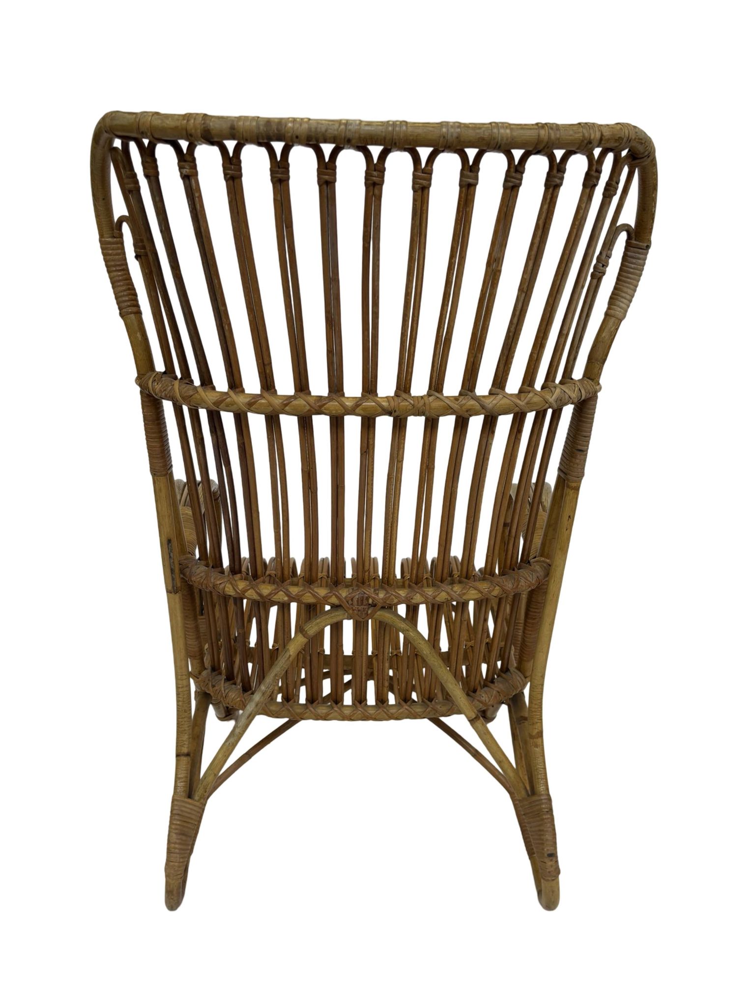 Set of two Belse 8 model Rattan chairs by Dirk van Sliedregt Rohe Noordwolde 1960