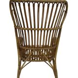 Ensemble de deux chaises en rotin modèle Belse 8 par Dirk van Sliedregt Rohe Noordwolde 1960
