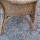 Pair of armchairs and bench in rattan and bamboo from the 60s/70s