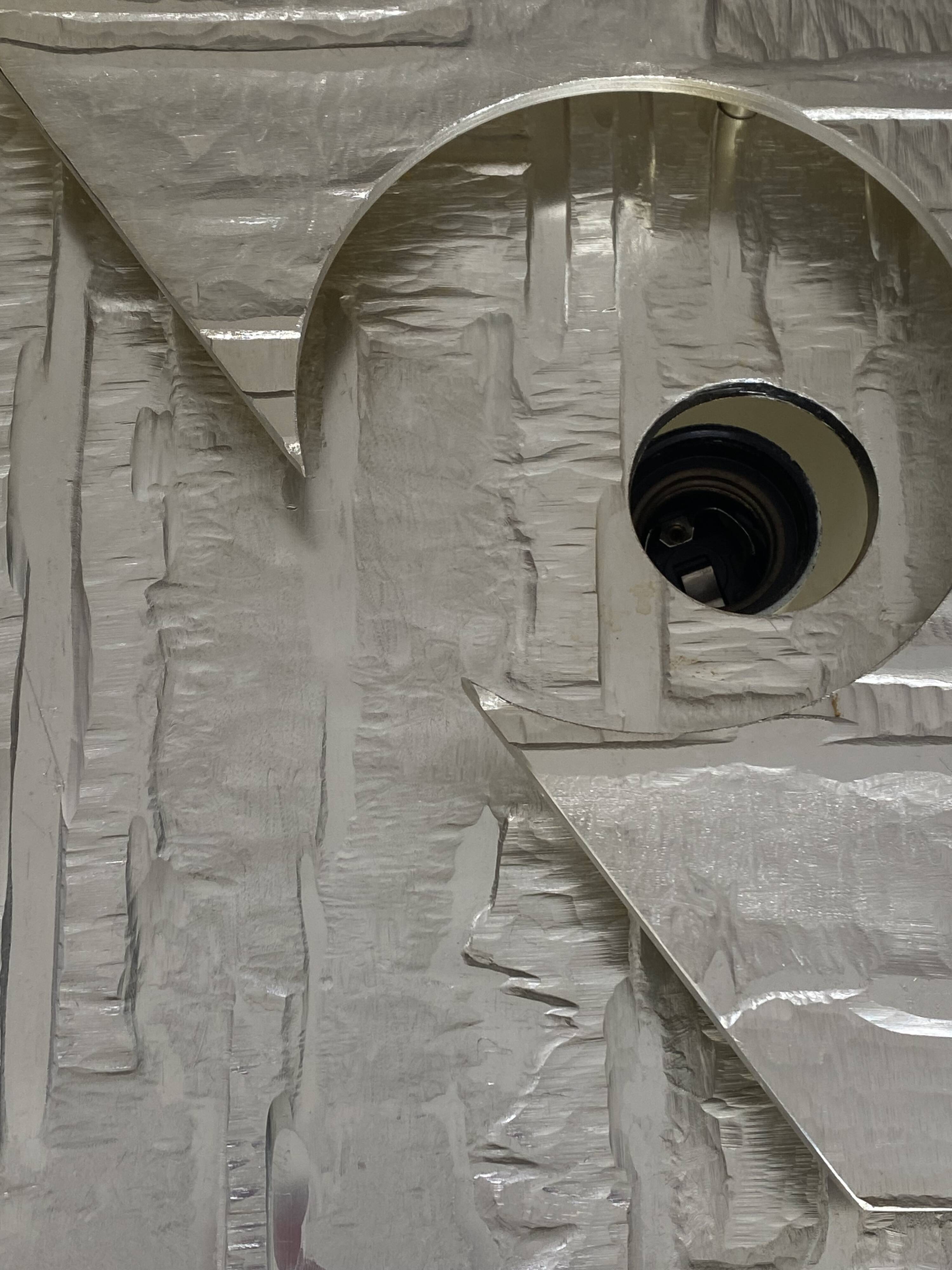 Lumalux 2000 aluminum wall light from the 1970s.