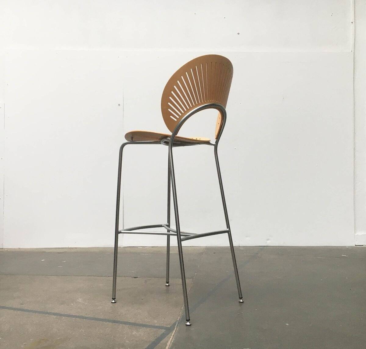 Trinidad stools and table by Nanna Ditzel for Fredericia, 1990s, set of 4.