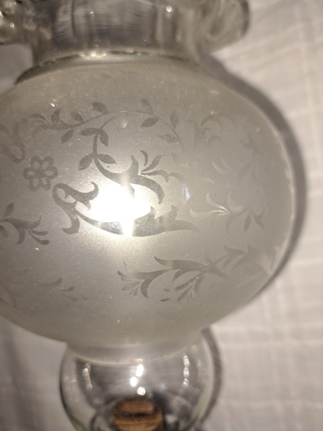 Art deco oil lamp