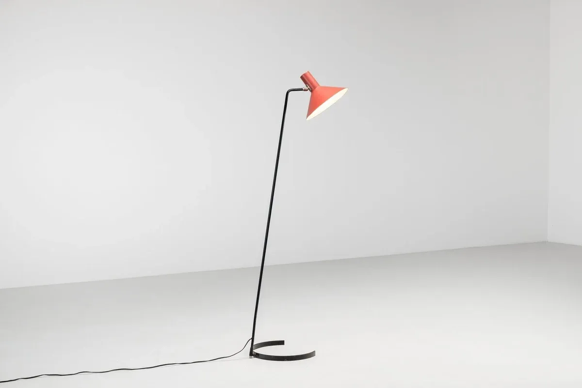 J.J.M. Hoogervorst model 8025 floor lamp Anvia Netherlands 1957