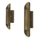 Pair of brass wall lights with Italian mid-century design, 1960, Italy.