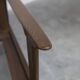 Fauteuil scandinave en teck 1960 démontable avec tissu écossais