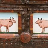 Meuble de Commerce Manjoosh en Bois Exotique, Inde – Début XXe