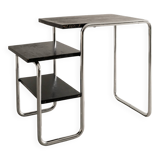 Vintage Bauhaus Wood & Steel "B21" Desk Side Table by Marcel Breuer, 1930s