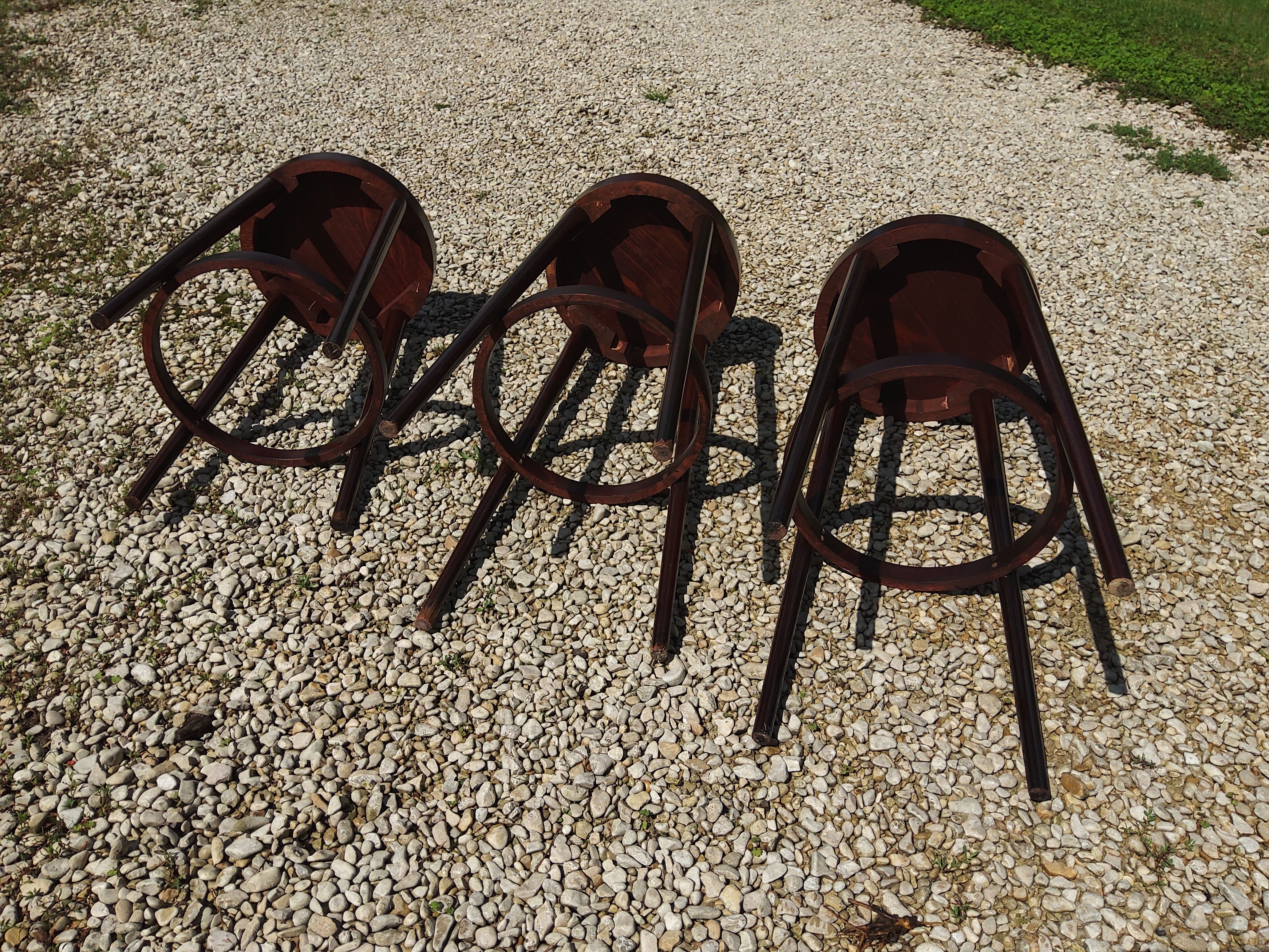 Set of 3 Baumann stools