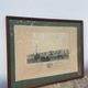 Framed antique engraving of the port of Bordeaux
