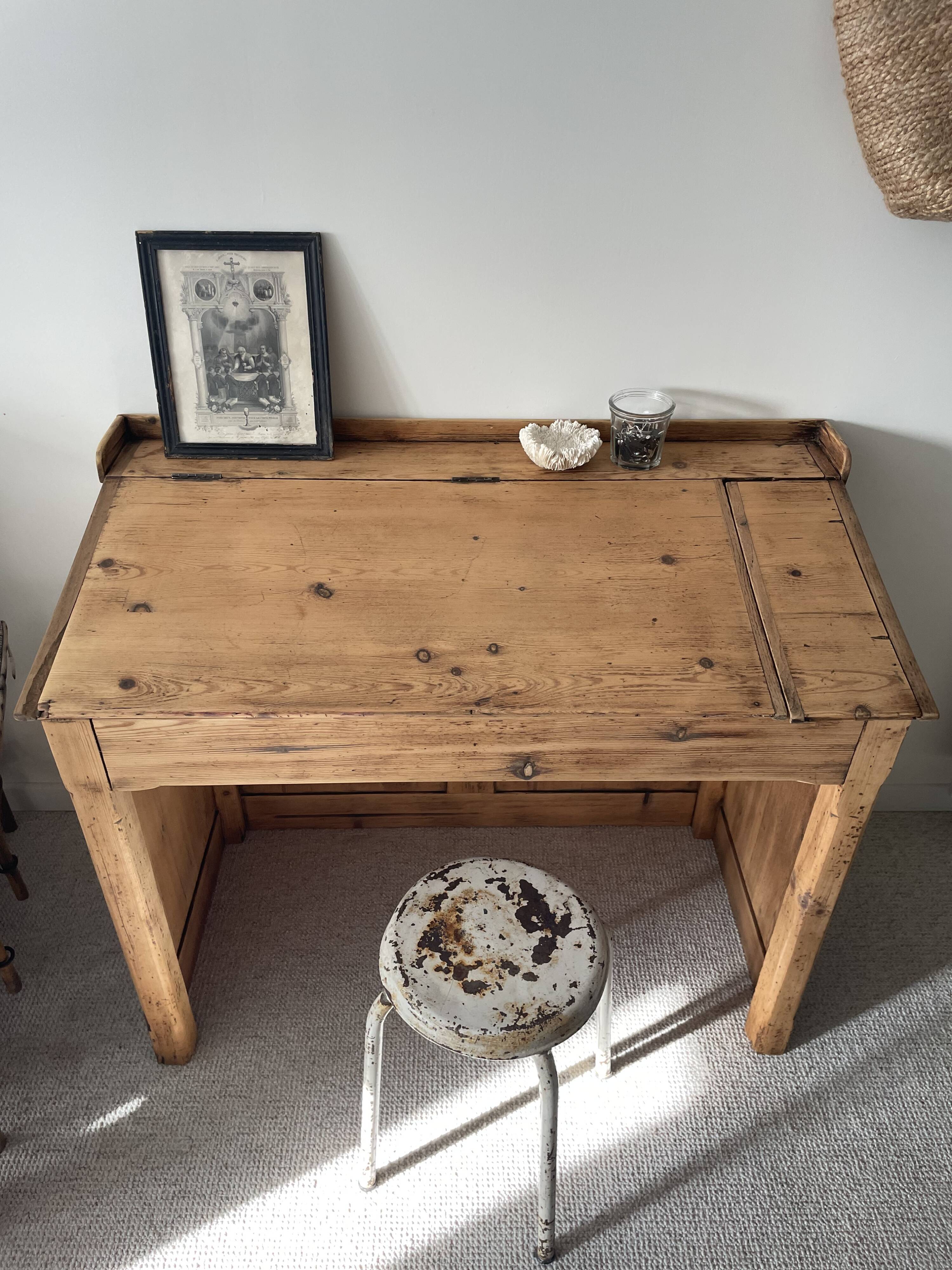 Old wood desk