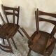 Set of 8 vintage chairs 1960 in beech compass feet