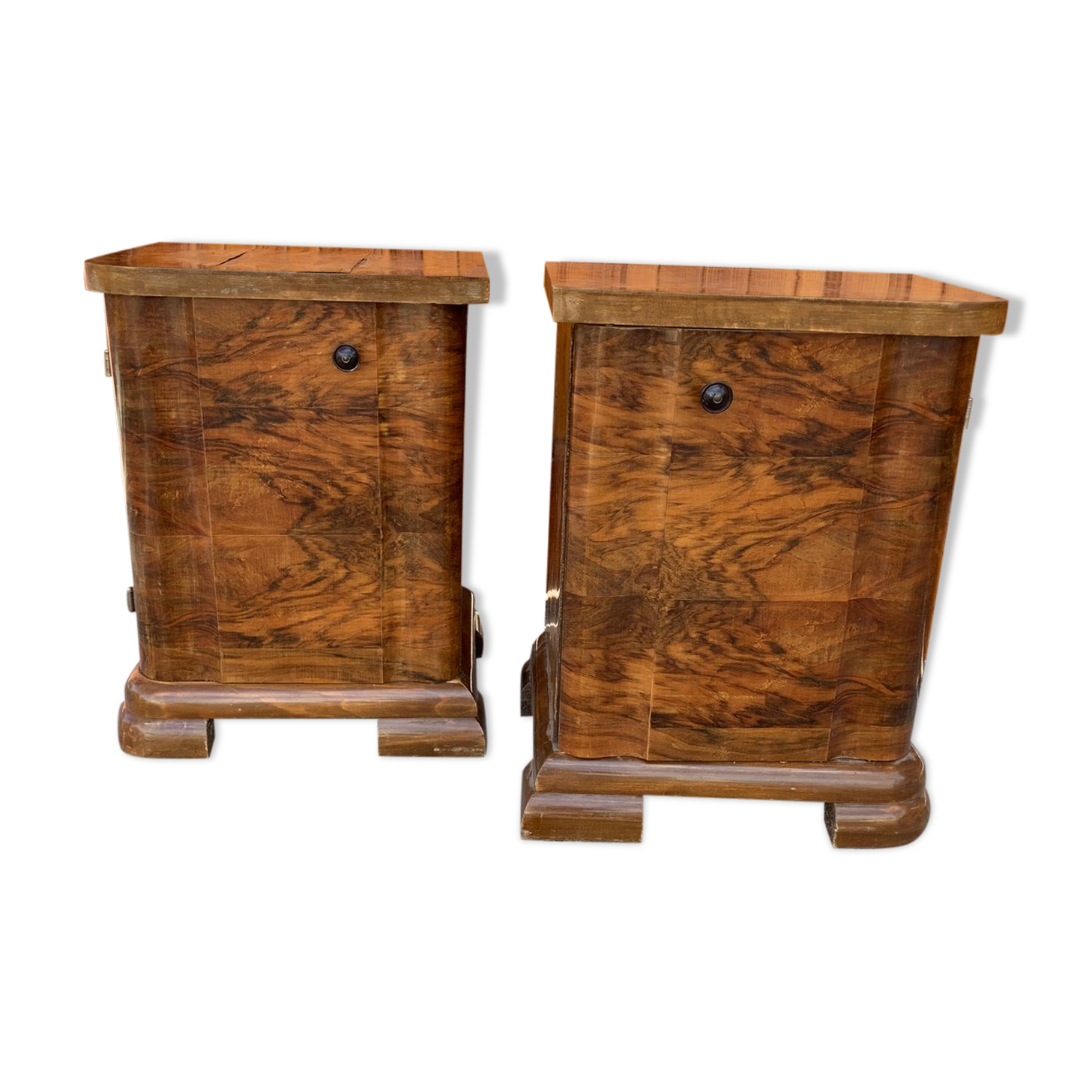 Art deco Hungarian nightstands, 1930s, set of 2