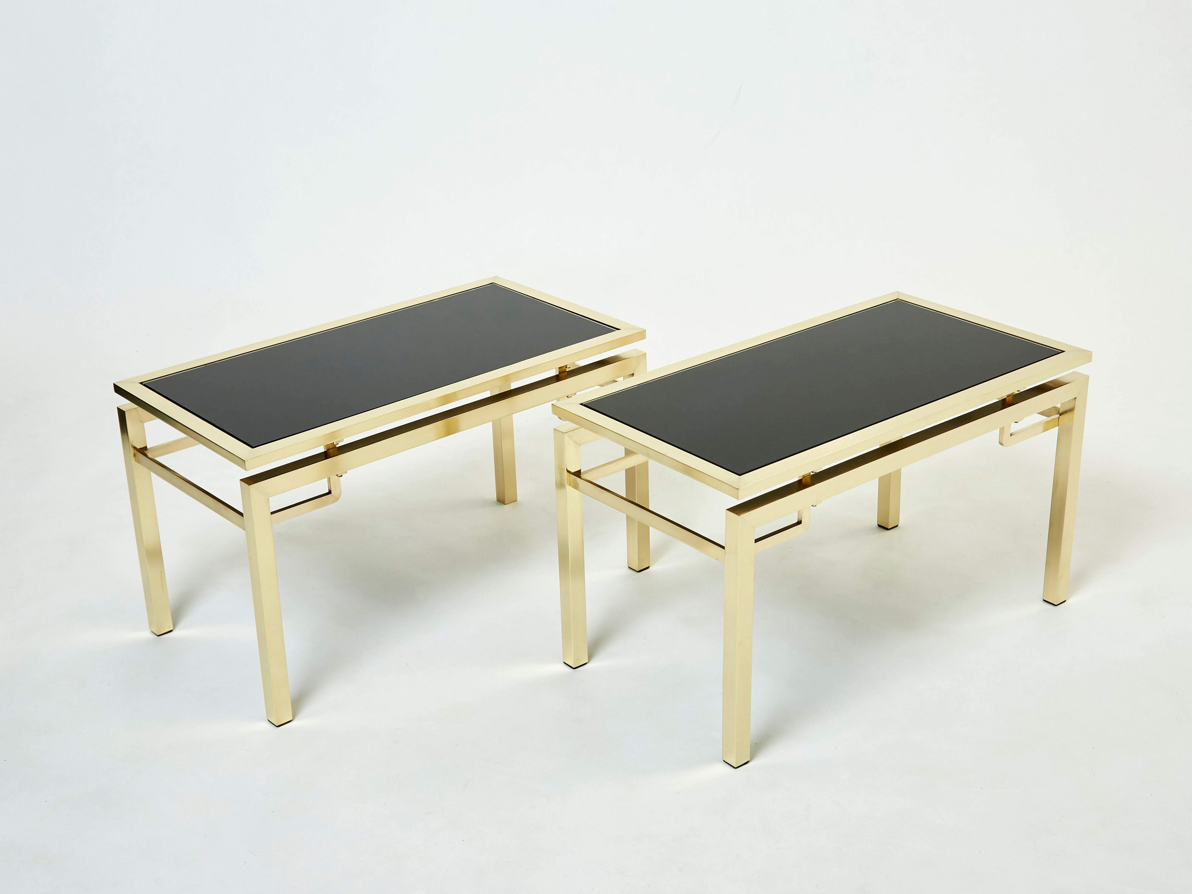 Pair of brass sofa pieces Guy Lefevre for Maison Jansen 70s