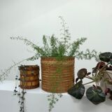 Lot of two wicker baskets