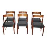 Set of 6 Danish Teak Dining Chairs by Frem Røjle, 1971