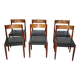 Set of 6 Danish Teak Dining Chairs by Frem Røjle, 1971