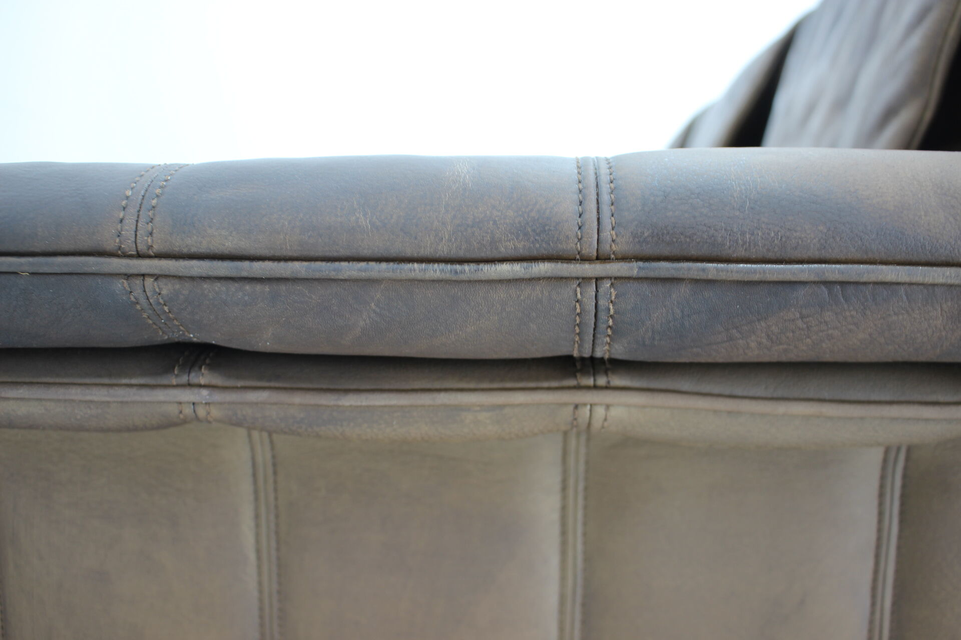 1980s De Sede Brown Leather Sofa, Switzerland