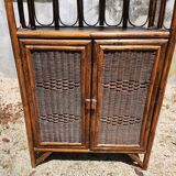 Rattan shelf
