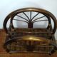 Vintage rattan magazine door