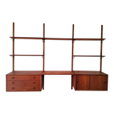 Danish vintage modular wall shelf, 1960