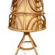 Set of 3 rattan lamps from the 1960s France