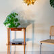 Sellette console années 60, acajou