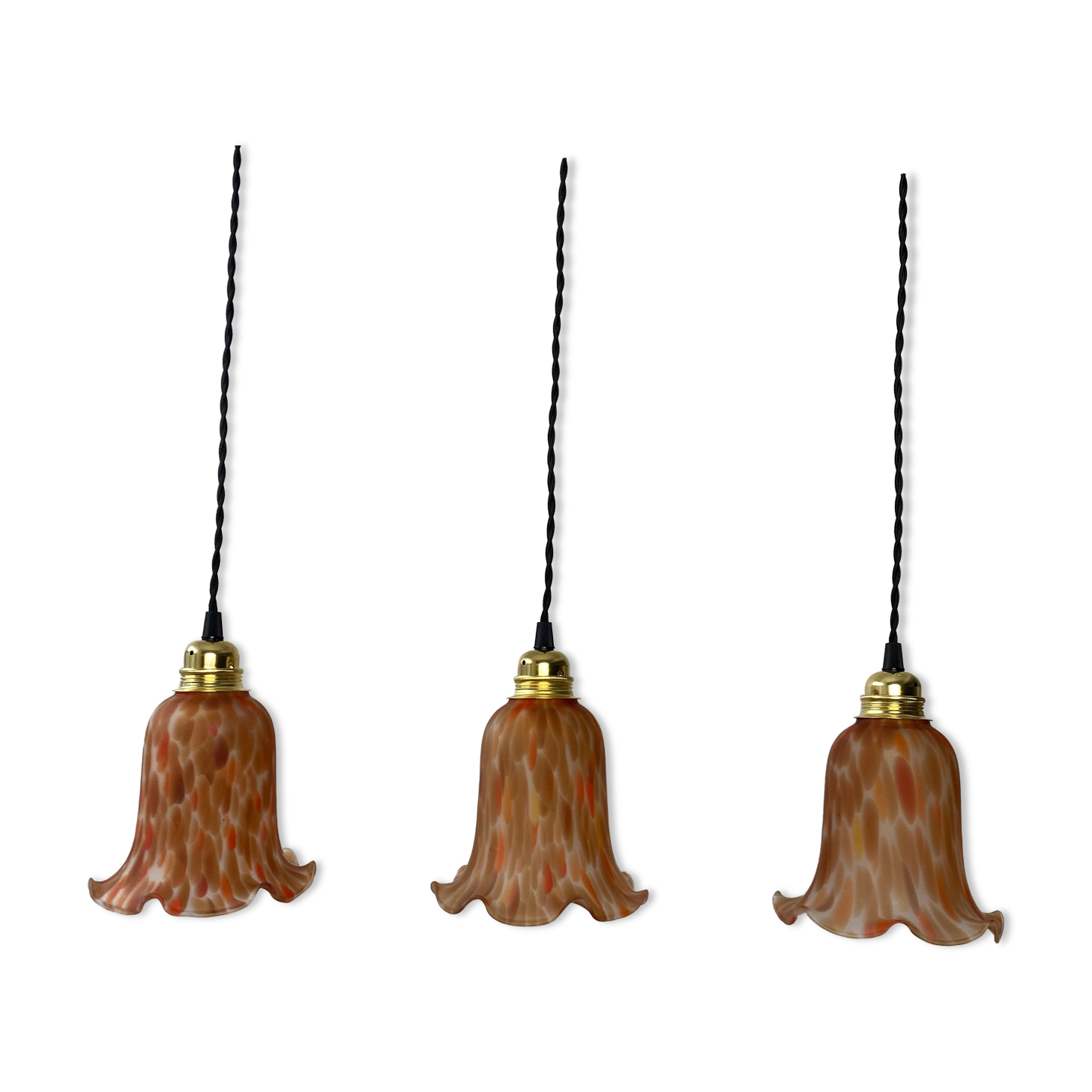 Lot 3 old vintage tulip suspensions