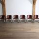 Set of 6 tubular chrome and saddle leather dining chairs for Metaform, 1970
