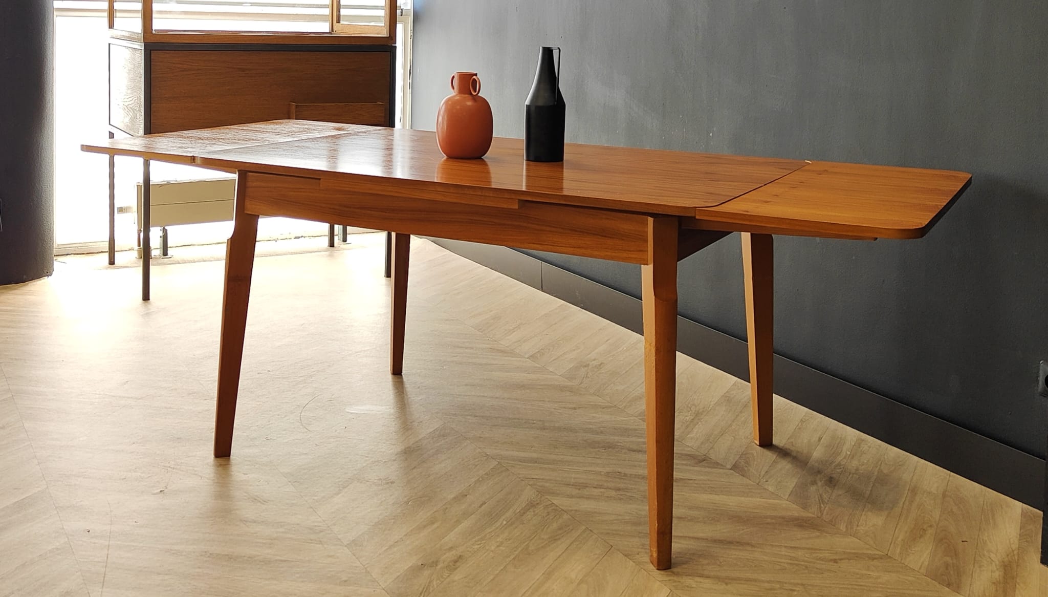 Mid century dining table vintage - extendable