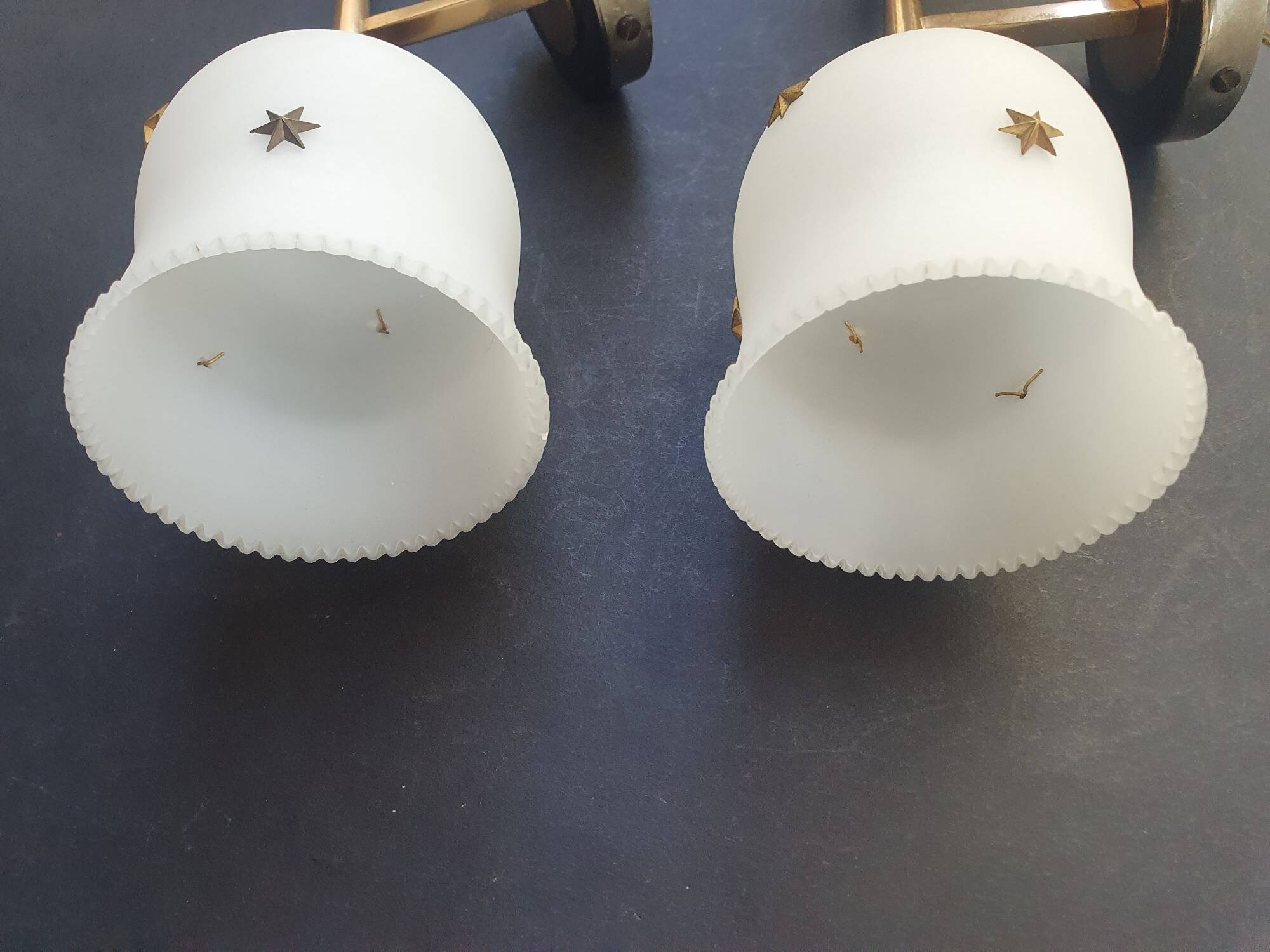 Pair of wall sconces torch style Empire