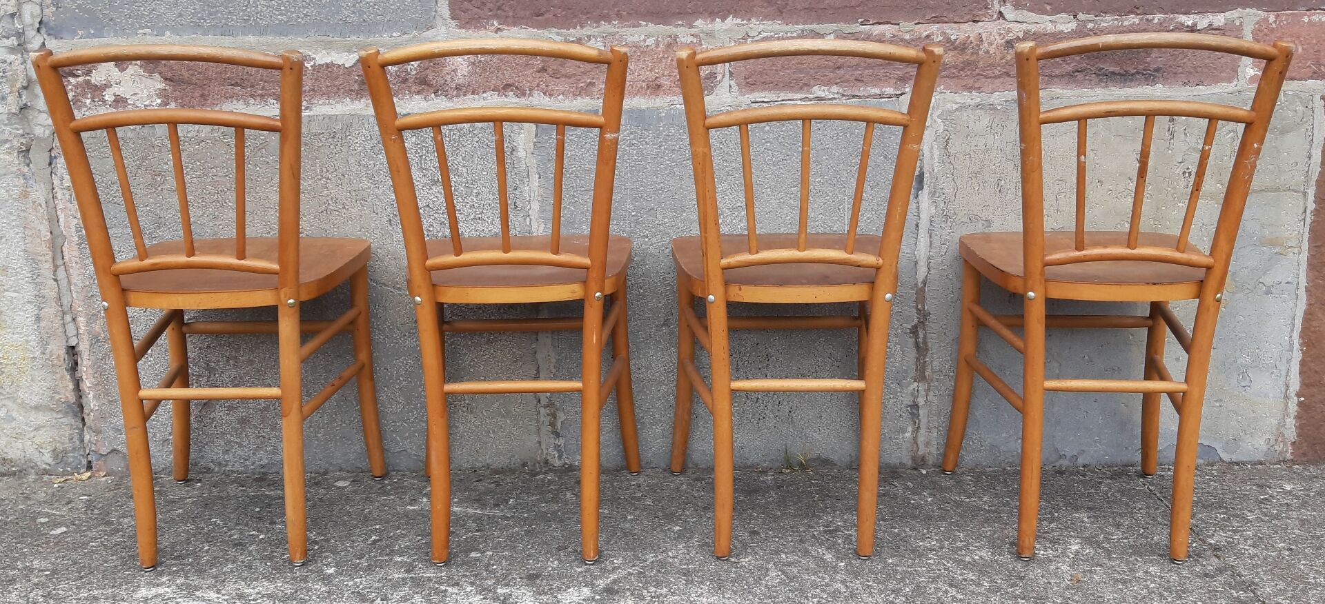 Chaises bistrot (Lot de 4 chaises)