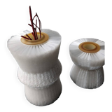 Set of three designer vases