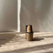 Lampe vintage Hala Lampette beige années 70