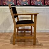 Set of 4 armchairs stamped Hans Wegner "Scandinavian design" 1960.