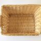 Woven wicker basket