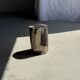 Small side table in black and white petrified wood H28 D18