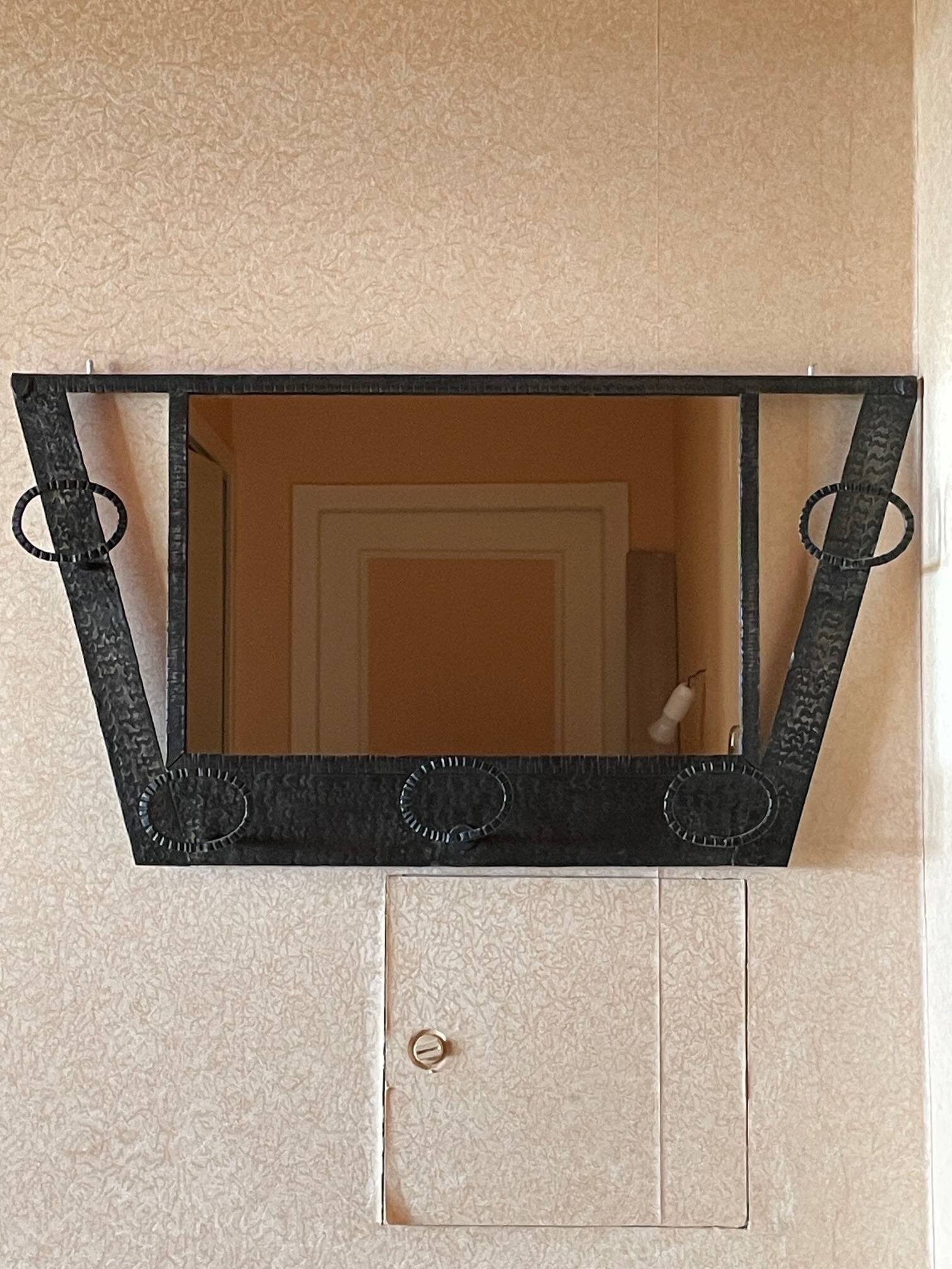 Wall Coat Rack in Wrought Iron