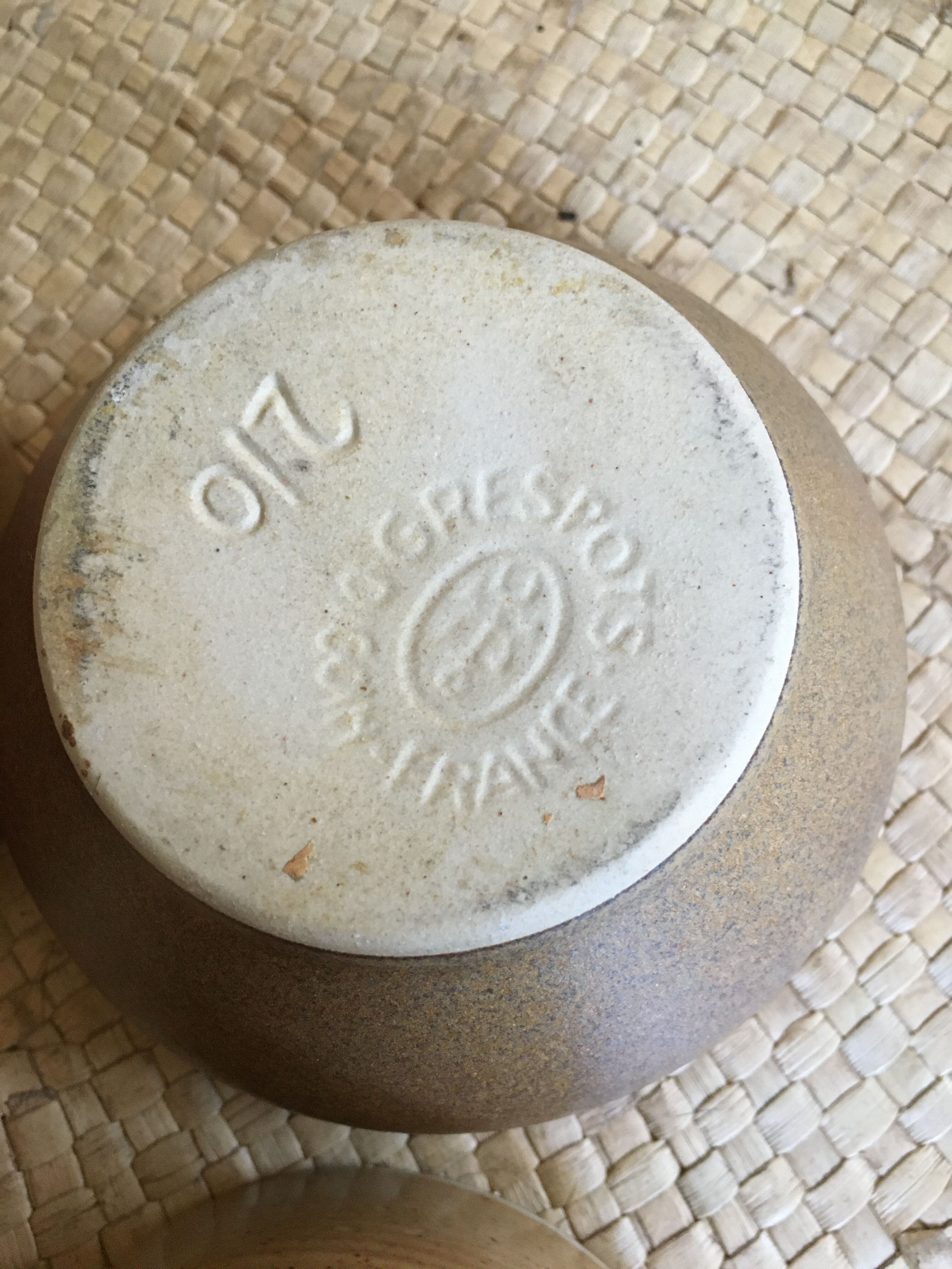 Lot of 5 sandstone bowls