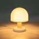 Mushroom table lamp, space age design, Italian 1970s.