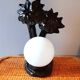 Ceramic and opaline palm tree lamp 1980