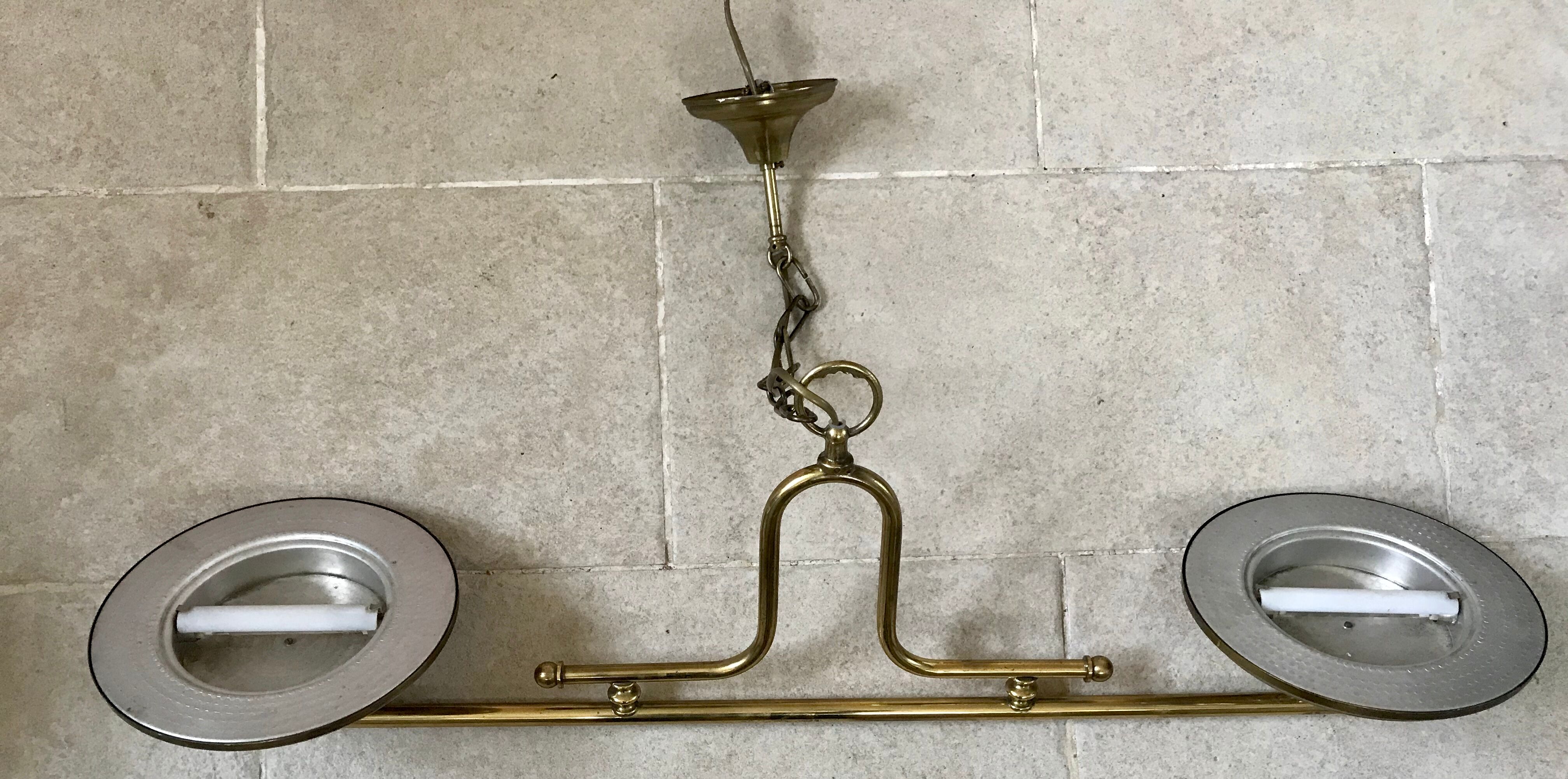 Vintage brass plafon