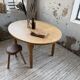 Oval farmhouse table oak 1960
