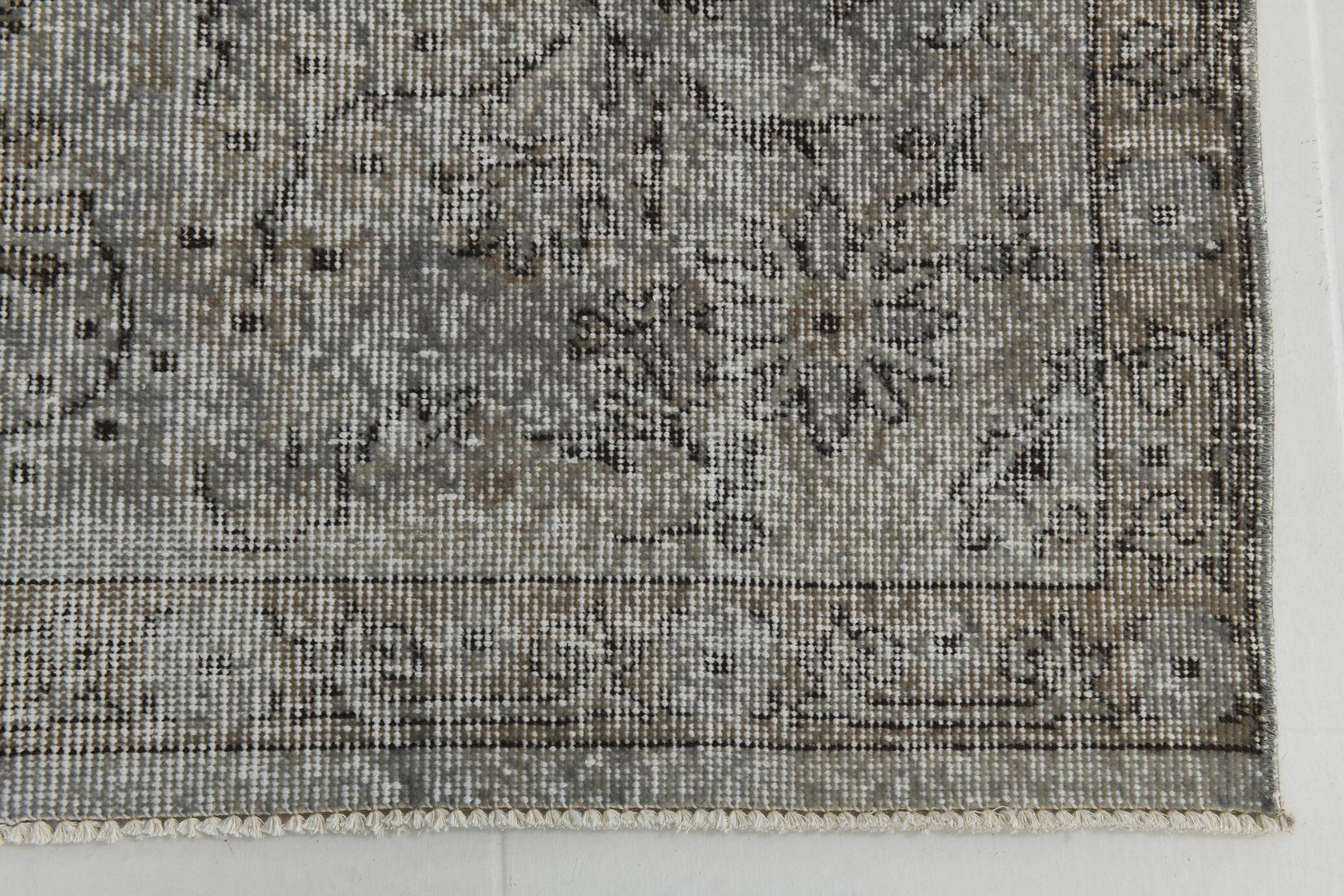 6x10 Black & Gray Oriental Style Turkish Rug, 201x301Cm