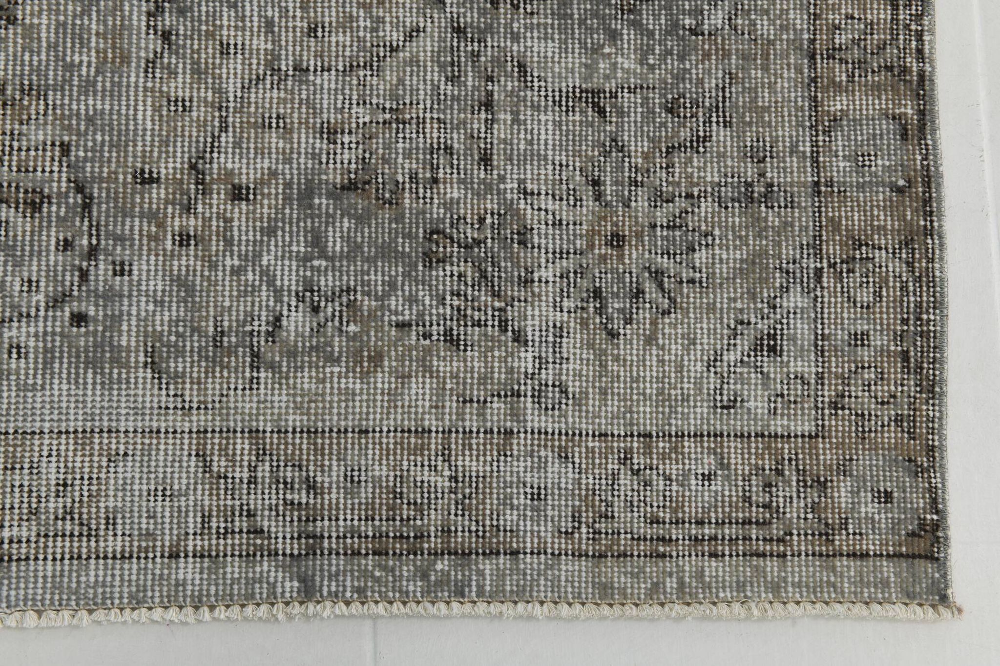6x10 Black & Gray Oriental Style Turkish Rug, 201x301Cm