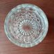 6 vintage italian clear pressed glass whiskey glasses