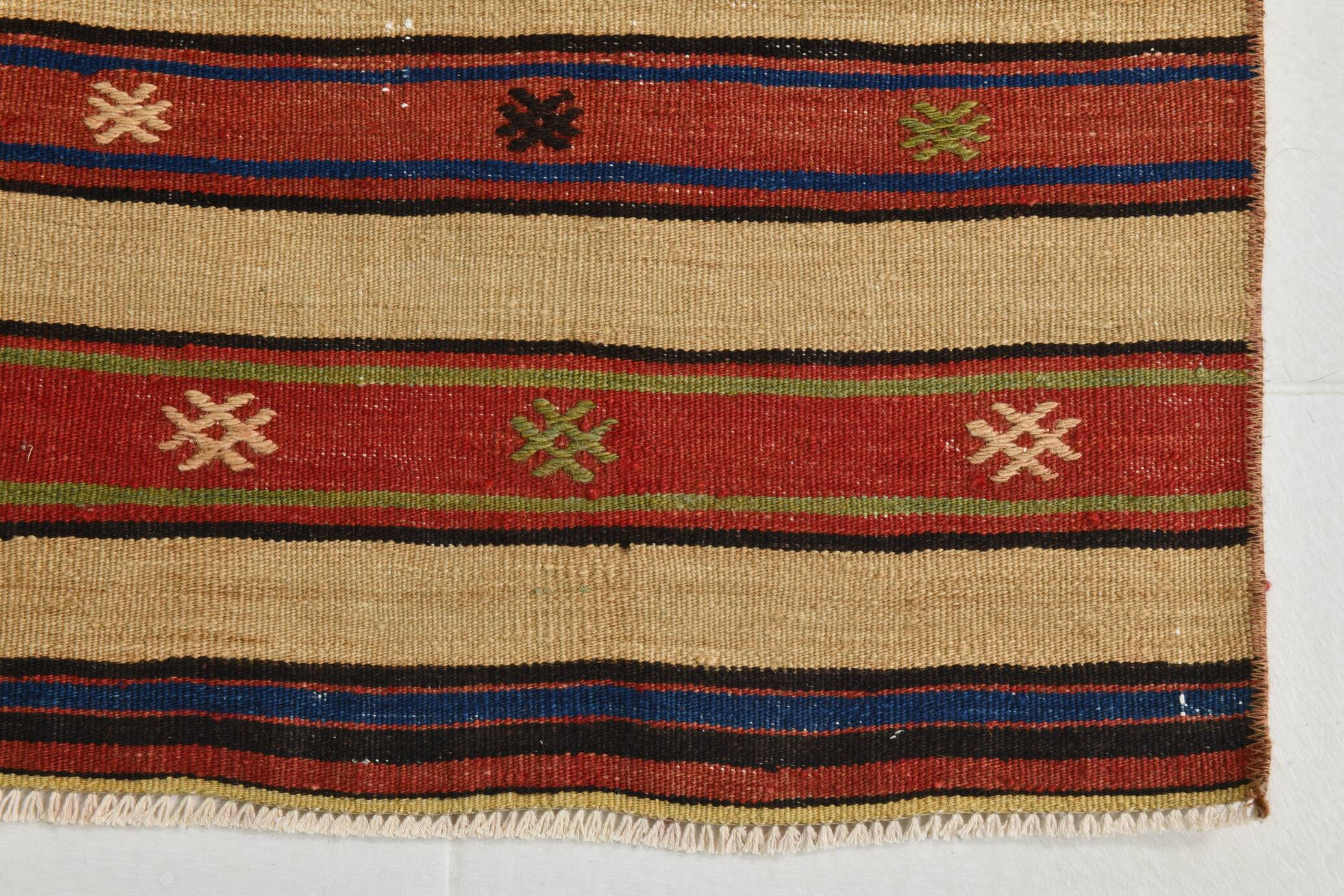 Handmade Wool Kilim Runner Rug, 70x258Cm