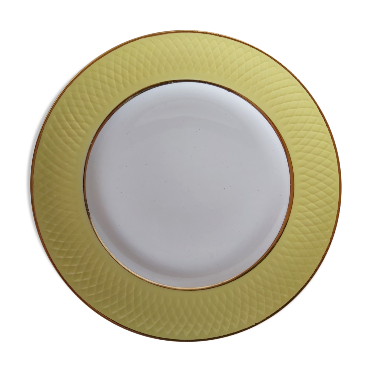 French vintage Orchies flat plates from Moulin des Loups